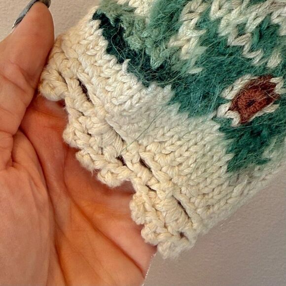 Vintage Paris Sport Club Women's Hand Knitted Mohair Blend Knit Sweater Large - Picture 2 of 8